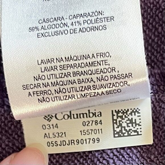 Columbia Wear Everywhere XL Dress Cowl Neck Raglan 3/4 Sleeve Purple Pockets - Picture 8 of 15